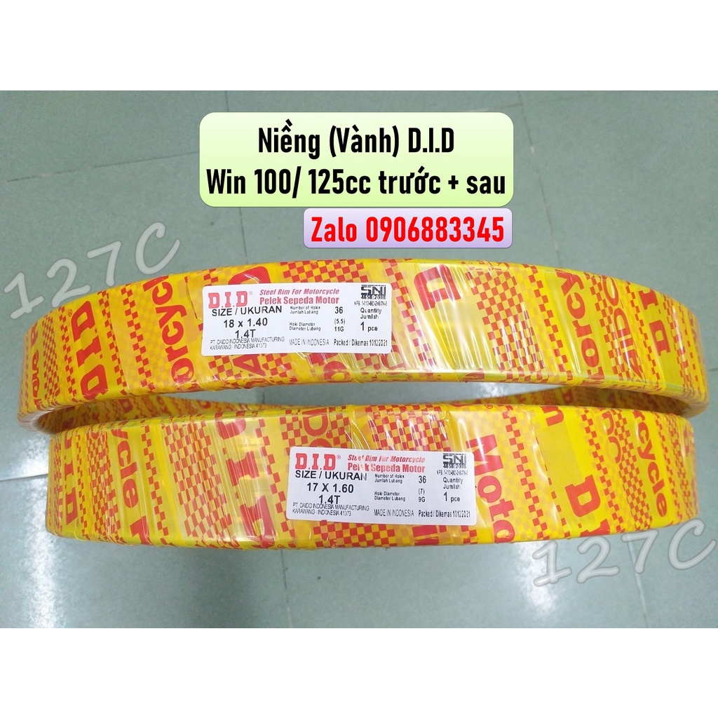 Cặp niềng  D.I.D Win 100/ 125cc