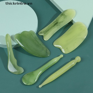 THI Resin Board Plate Scrape Green Gua Sha Body Face Massage Health Cure Tool VN