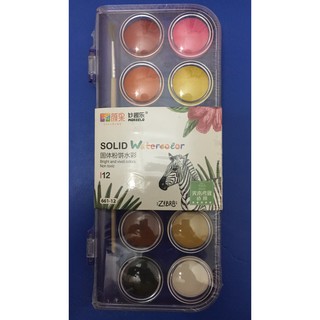 Màu nước SOLID khô, dạng nén.