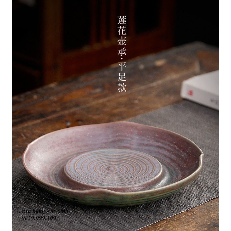THUYỀN TRÀ DÙNG CHO ẤM HẠC TIÊN ĐƯỜNG KÍNH 18 CM