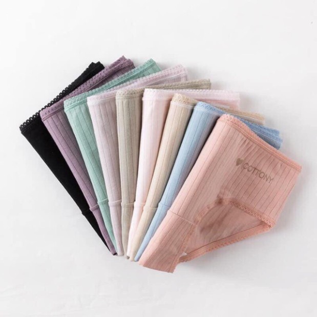 Quần Lót Nữ Cottony Tăm Sọc, Quần Chip Kháng Khuẩn Thoáng Mát An Toàn Sức Khỏe | BigBuy360 - bigbuy360.vn