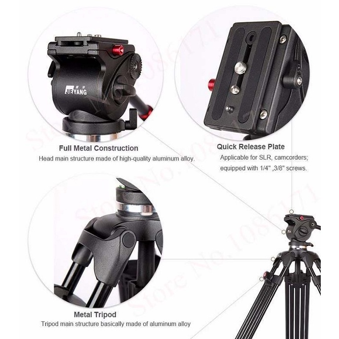 Chân Máy Quay Chuyên Nghiệp TRIPOD JIEYANG 0508AD FLOOR SPREADER