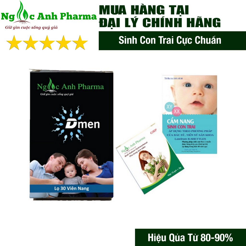 Combo 1 Dmen +1 Hộp muối kiềm Ngọc Ánh Sodium Hydrocarbonate | BigBuy360 - bigbuy360.vn