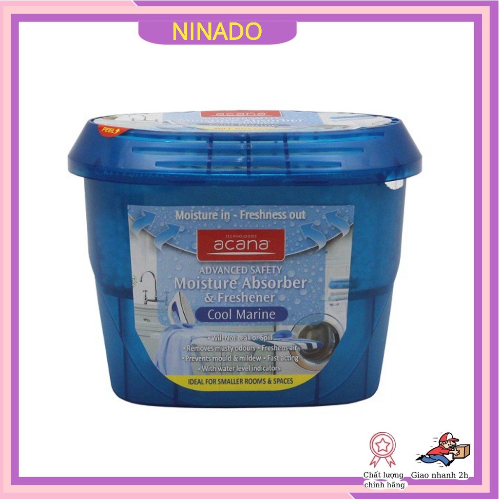 Hộp hút ẩm tủ quần áo Gió biển Acana Anh Quốc khử mùi chống mốc 290g