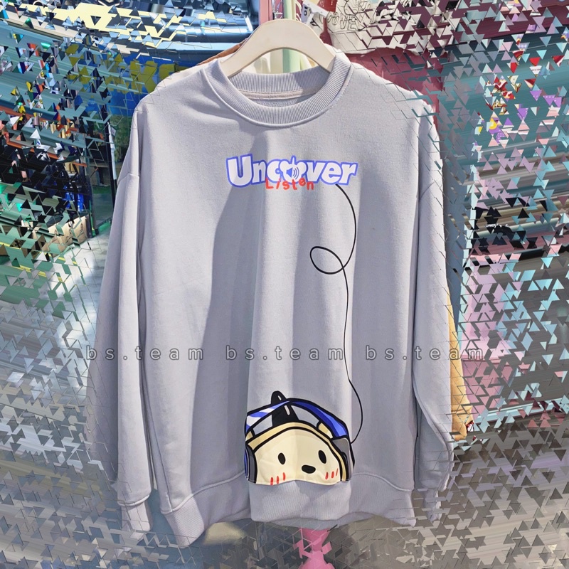 [Uncover Chính Hãng] Áo sweater tròng đầu 𝗟𝗜𝗦𝗧𝗘𝗡 𝗨𝗡𝗖𝗢𝗩𝗘𝗥