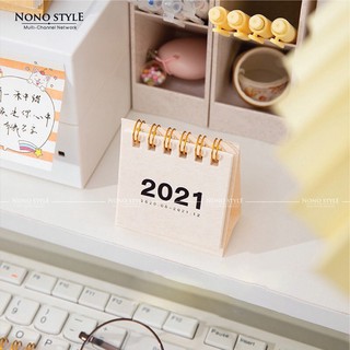 Lịch Để Bàn Mini 2021 - Gọn Nhẹ - Bỏ Túi Tiện Lợi - Giá Siêu Hạt Dẽ