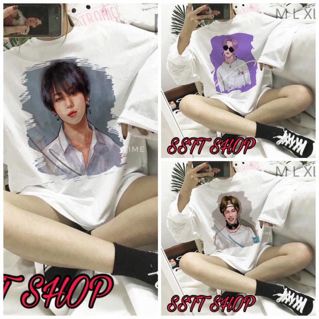 (Tặng ảnh BTS)Sweater BTS nền sơn