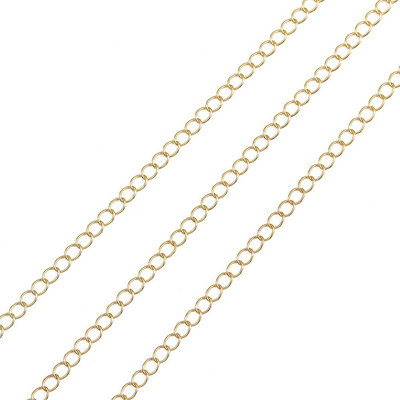 Chuỗi dây xích BEADIA mạ vàng 18K mở rộng dành cho làm đồ trang sức dây chuyền
