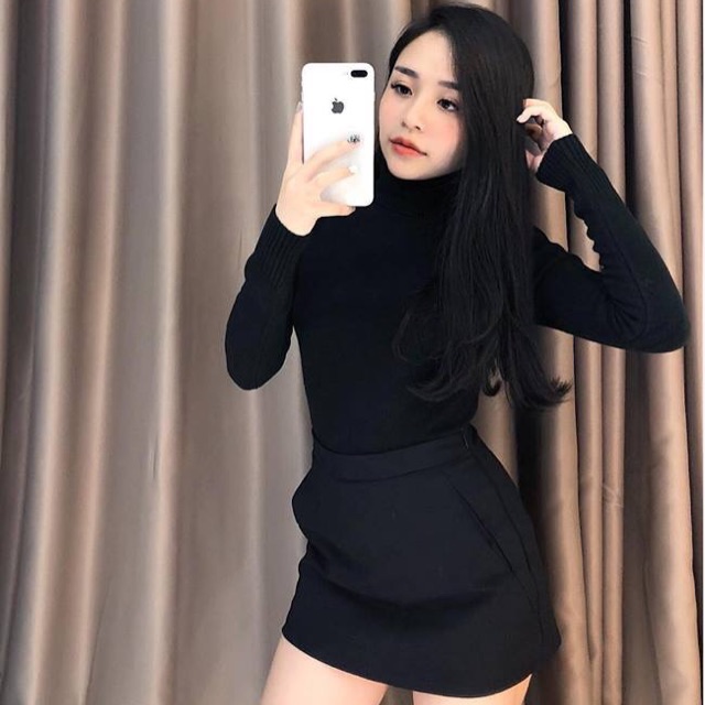 Áo len tăm cổ lọ & cổ 3 phân chất mịn đẹp ấm áp. Nhìn đơn giản vậy chứ mặc lên kết hợp với đồ gì cũng đẹp lắm ý chỉ 150k