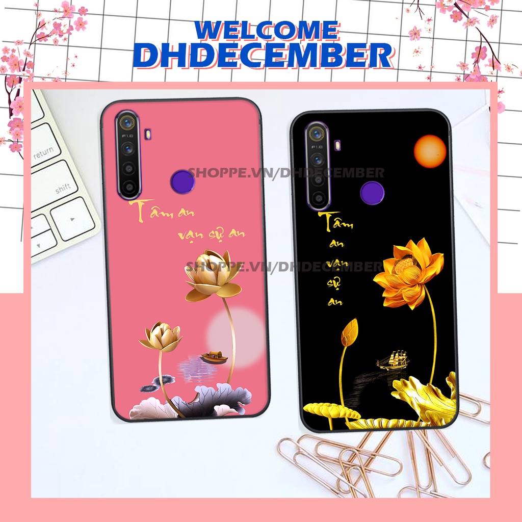 Ốp lưng Realme REALME 5 / 5i/ 5 PRO / REALME C3 in hình thư pháp tâm an vạn sự an ,mã đáo thành công SIÊU CHẤT