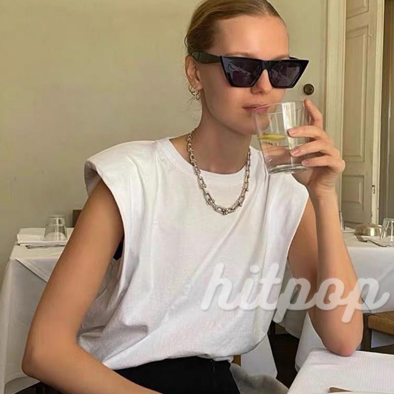 Áo Thun Sát Nách Cổ Tròn Màu Trơn Thời Trang Cho Nữ | BigBuy360 - bigbuy360.vn