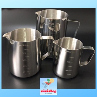 Ca Đánh Sữa Có Vạch Chia Inox Cao Cấp Pha Chế - Dụng Cụ Pha Chế