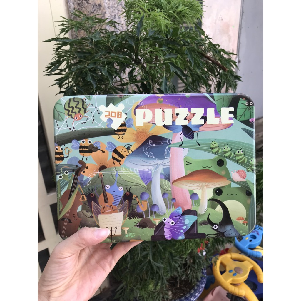 Trò chơi ghép hình cho bé (puzzle) đa dạng chủ đề (phong cảnh, con vật, hoạt hình), phù hợp với bé từ 3 4 5 tuổi