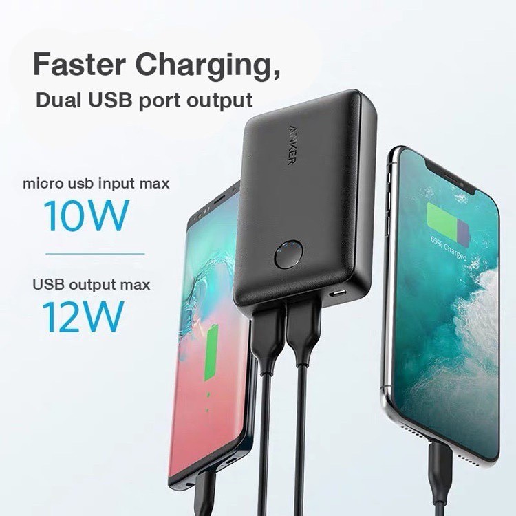 Pin sạc dự phòng ANKER PowerCore Select 10000mAh - A1223 - Công nghệ sạc IQ - An toàn cho thiết bị - Chính hãng