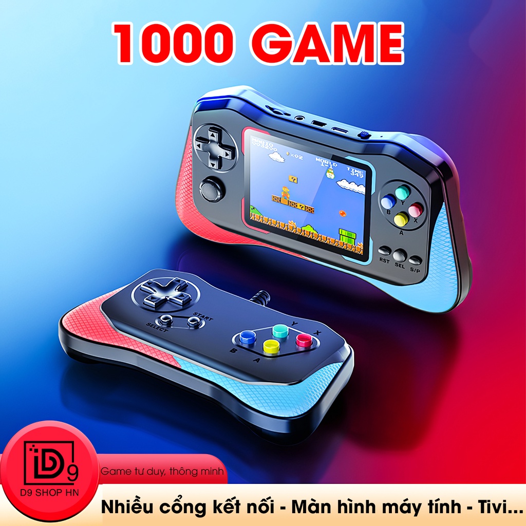 Máy chơi game cầm tay M8 plus 1000 game, Game nhập vai thông minh, Màn hình sắc nét tinh xảo, Sạc Pin nhanh, D9 shop