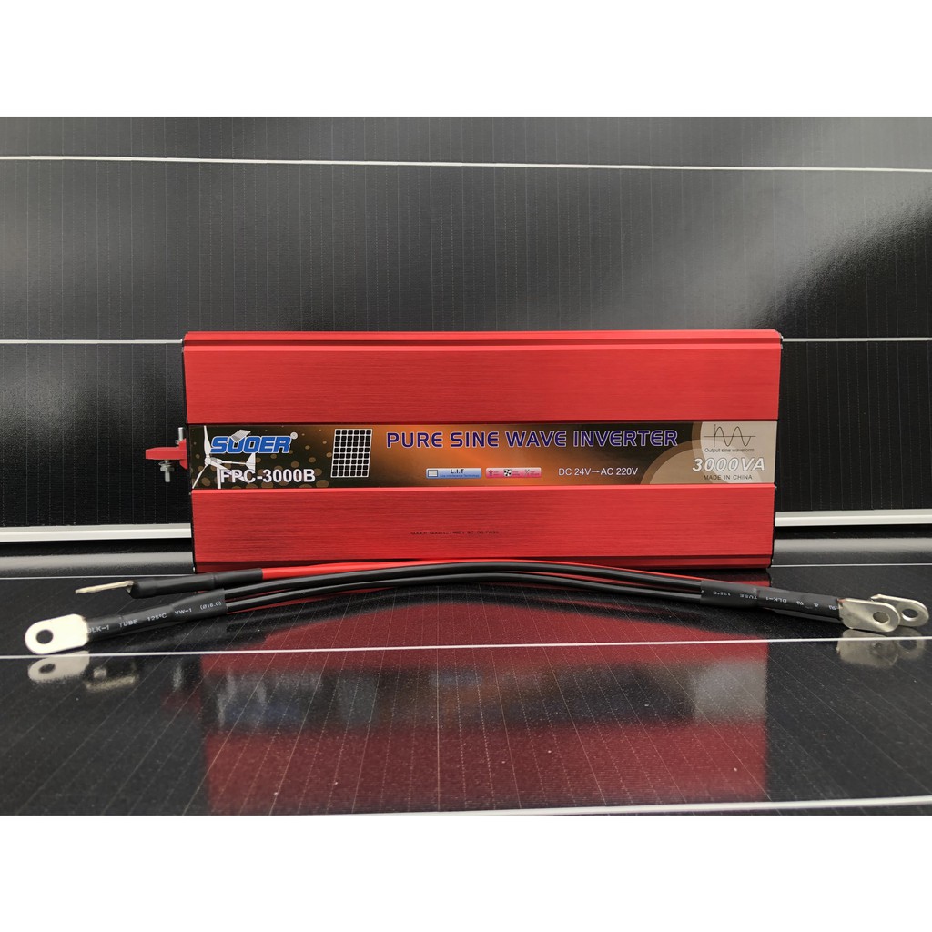 Bộ Kích Điện Sin Chuẩn 1000W SUOER - 12V/24V Sang 220V - Sóng Sine Chuẩn - Hàng Chính Hãng