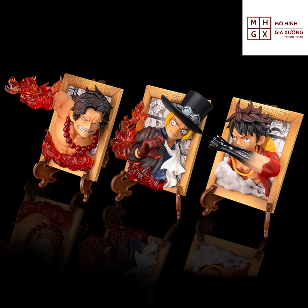 Mô hình One Piece Khung Ảnh 3D Sabo  siêu ngầu cao 12cm + đồ tặng kèm, figure mô hình one piece , mô hình giá xưởng