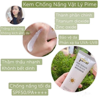 Kem chống nắng vật lý Pime