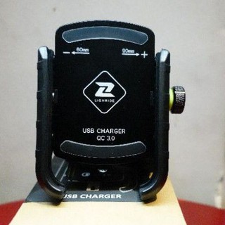 Giá đỡ - kẹp điện thoại Beevytech - LighRide có USB Quickcharge 3.0 - A2 version 3.0 - Home Motorcycle Workshop