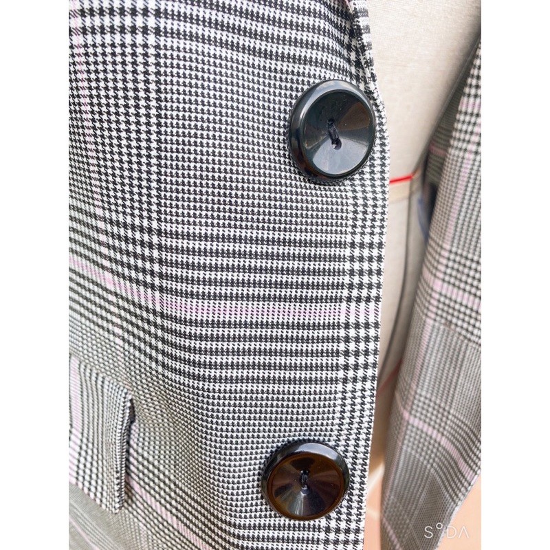 Áo blazer nữ kẻ chất liệu cao cấp