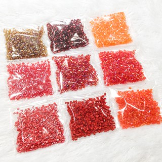 Hạt cườm gãy đính kết áo trang trí trang phục làm nhiều màu