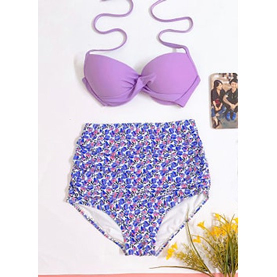 Bikini 2 Mảnh Quần Cạp Cao Tôn Dáng Quyến Rũ, Bikini phong cách Hàn Quốc