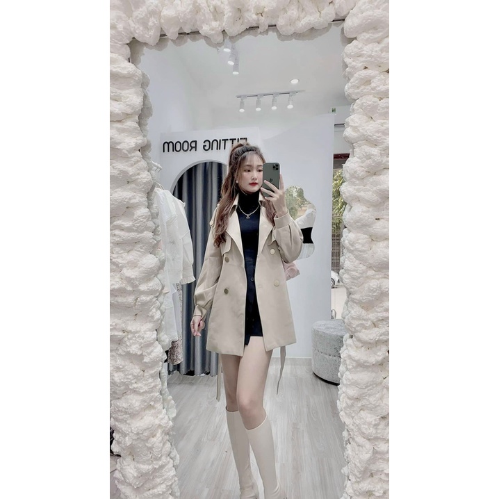 [ Hàng Cao Cấp Loại 1 + Ảnh Thật] Áo Măng Tô Bo Tay Hàng Đẹp Dễ Thương Ann Boutique - 123 | BigBuy360 - bigbuy360.vn