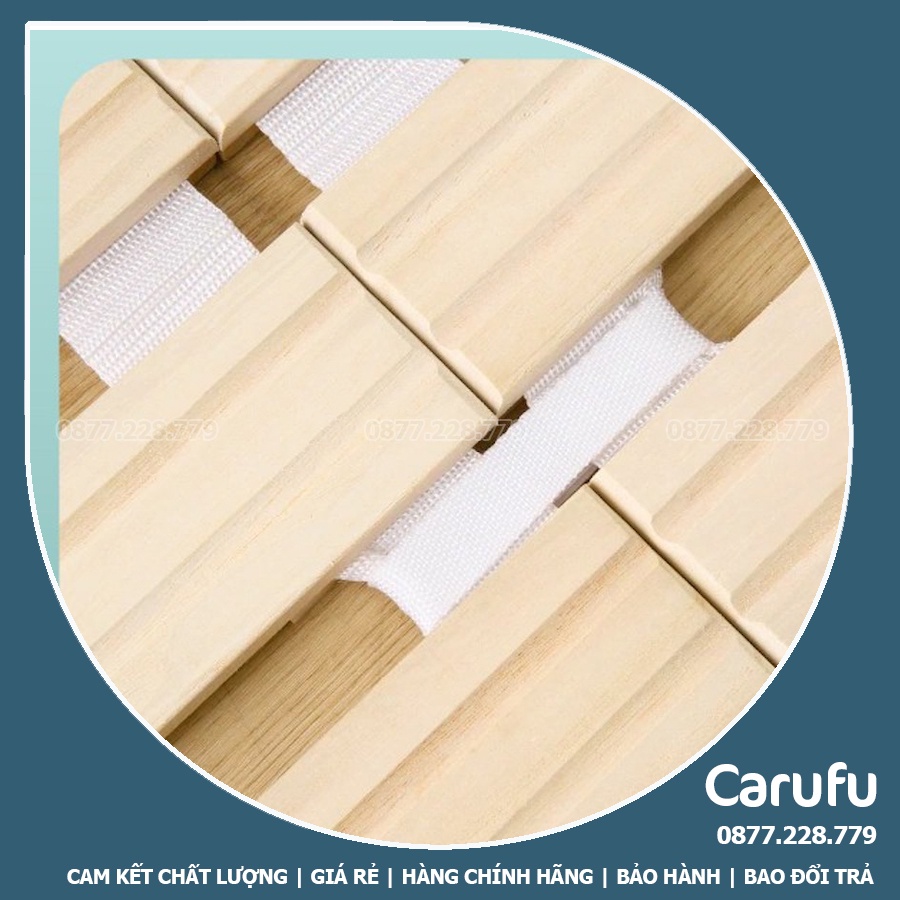Giường pallet gỗ thông giá rẻ cuộn gấp gọn 70cm 80cm 90cm 1m 1m4 1m6 1m8 2m | Hàng xuất Nhật NCOOL JP