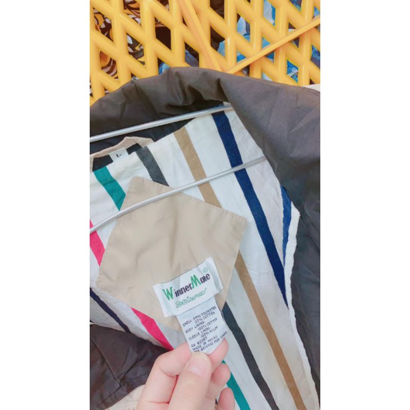 Áo khoác bomber lót sọc. A123