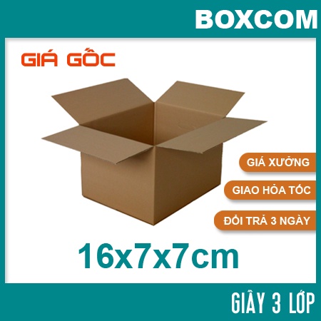 [HCM] - Size 16x7x7 Thùng Carton, hộp carton đóng hàng