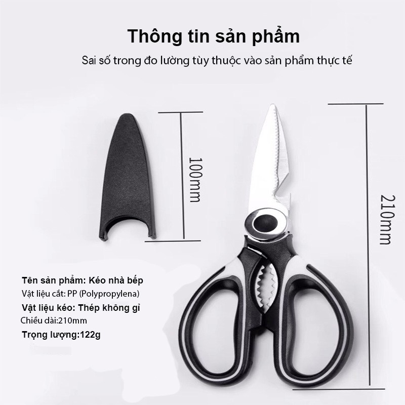 KÉO LÀM BẾP ĐA NĂNG siêu sắc, nhỏ gọn, thuận tiện, cắt thịt, rau củ quả và cả thế giới một cách nhanh chóng!