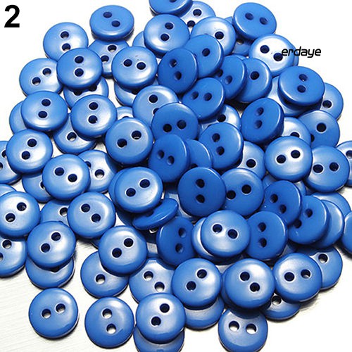 Set 100 nút nhựa 2 lỗ nhiều màu sắc bắt mắt