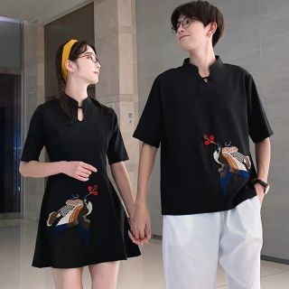 Đồ đôi cách tân thêu hình công (hết hàng)