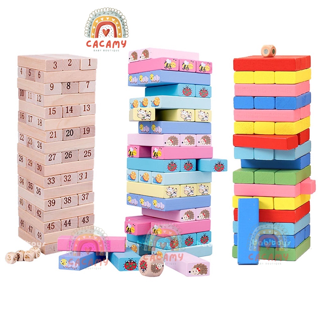 Đồ chơi rút gỗ loại lớn - rút gỗ theo kg trò chơi cho bé từ 3 tuổi