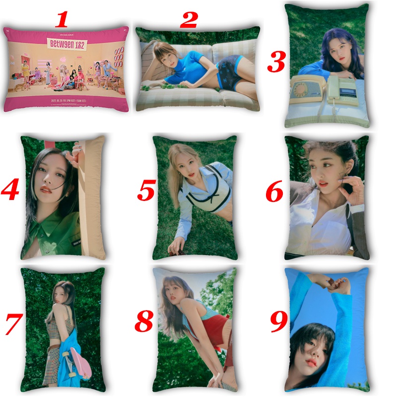 Vỏ Gối Hình Chữ Nhật In Họa Tiết Nhóm Nhạc TWICE Nayeon / Jeongyeon / Momo / Sana / Jihyo / Mina / Dahyun / Chaeyoung / Tzuyu