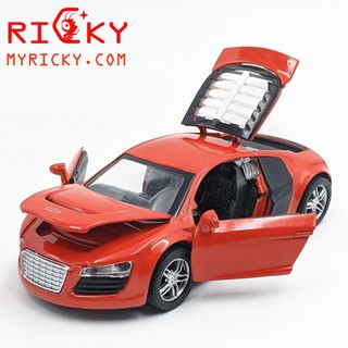 Mô hình siêu xe Audi R8 - tỉ lệ 1:32 - có đèn nhạc