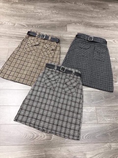 Chân váy dạ dáng midi