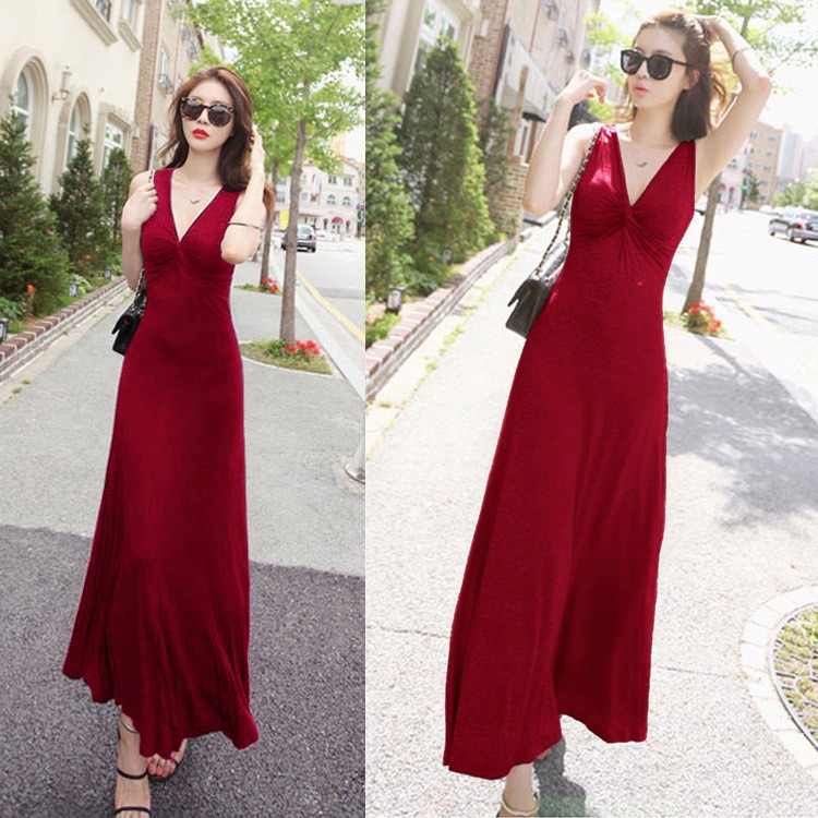 ĐẦM MAXI XOẮN NGỰC TH08517