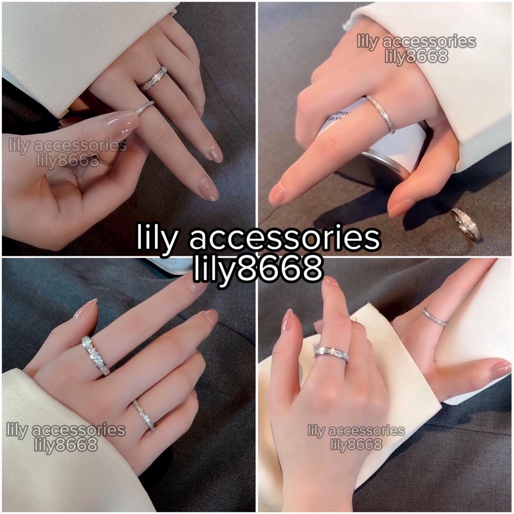 nhẫn lấp lánh cao cấp cho nam nữ không gỉ không đen