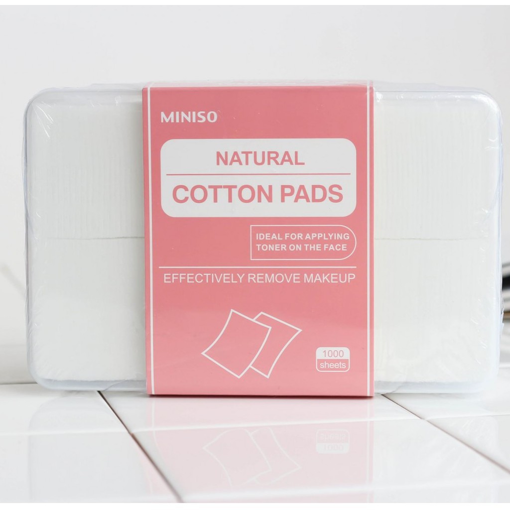 Mua 3 tặng 1-  Bông tẩy trang- mask cotton dùng toner Miniso 1000 miếng siêu tiết kiệm- Hanayuki Asia