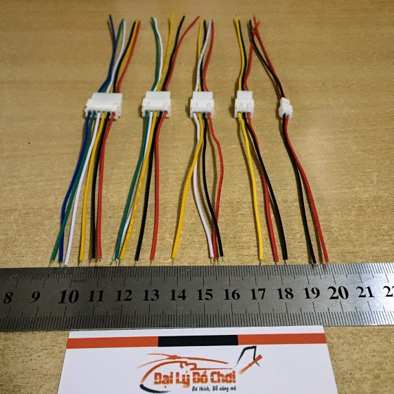 Dây nối cặp Jack đực cái 2p 3p 4p 5p 6p có dây dài 10cm