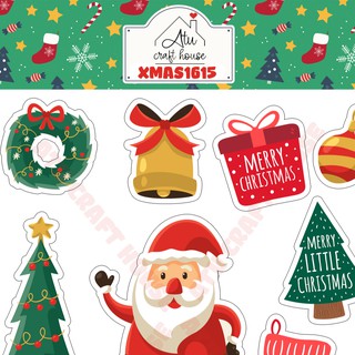 NOEL - Sticker cắt rời - Sticker die-cut - Nguyên liệu làm Scrapbook Handmade
