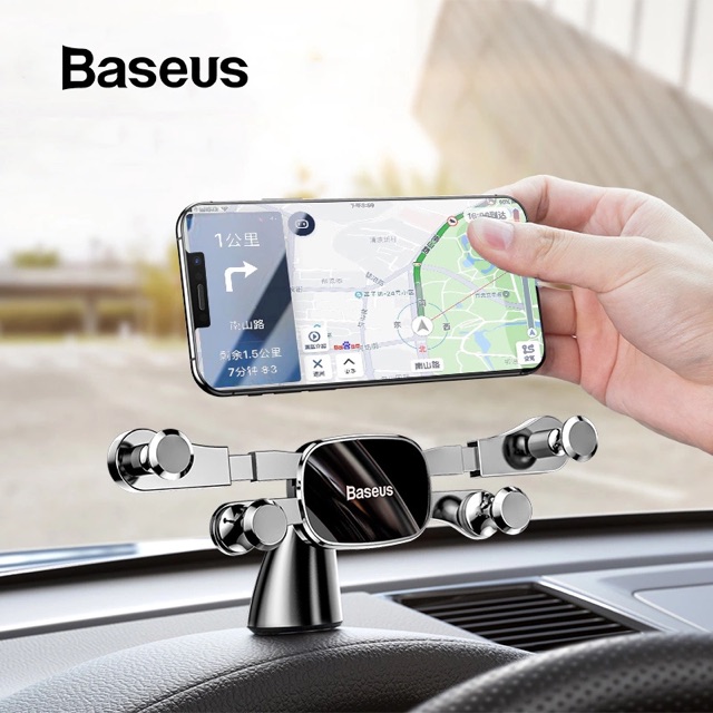 Bộ đế giữ điện thoại trên xe hơi Baseus Horizontal Screen Gravity Holder (Paste Type,Vehicle-mounted, Car Holder )