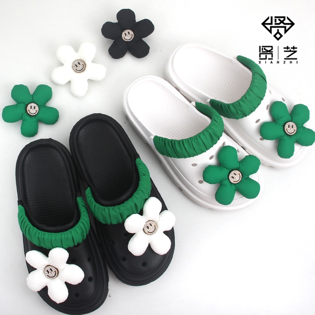1 Phụ Kiện Khóa Giày Dép crocs Hình Hoa Thời Trang diy