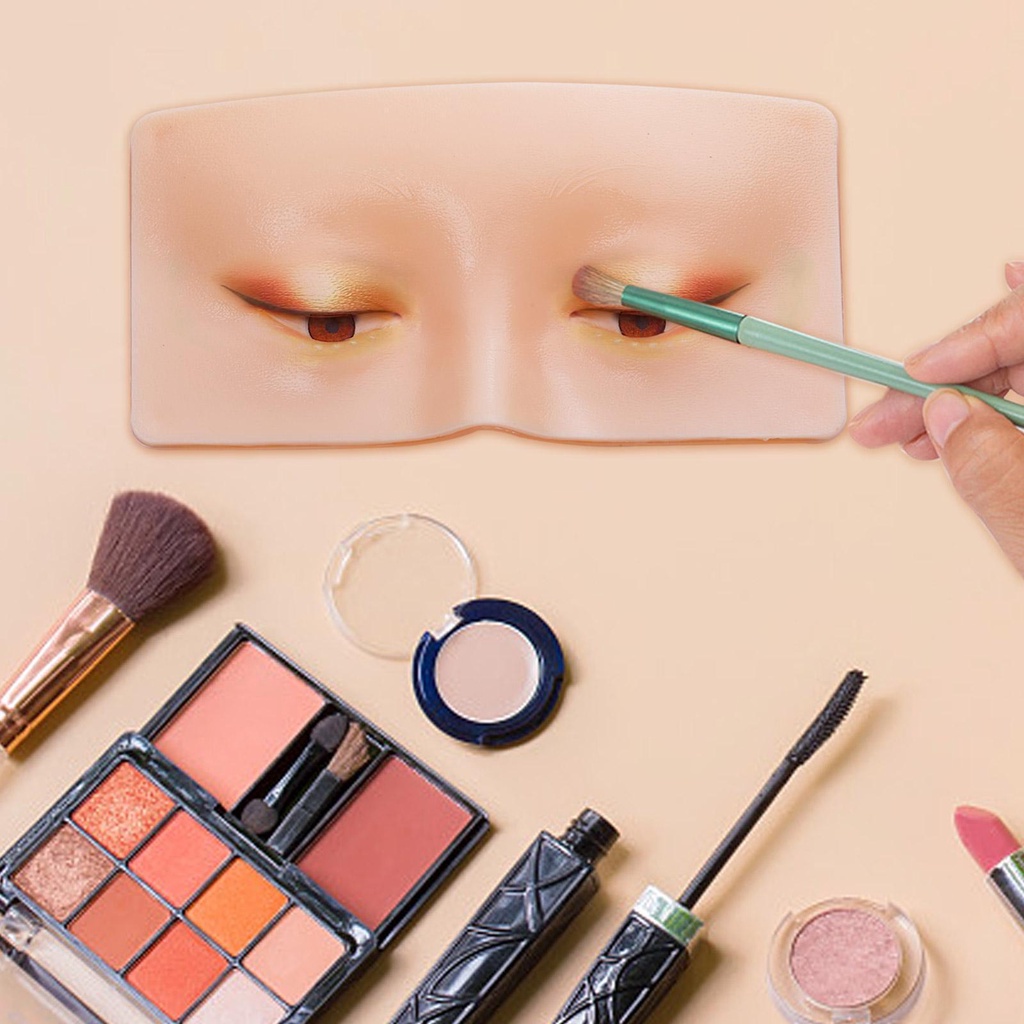 Bảng Silicone 3D Luyện Tập Trang Điểm Mắt Có Thể Tái Sử Dụng