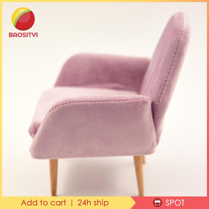 Ghế Sofa Gỗ Trang Trí Nhà Búp Bê Tỉ Lệ 1 / 6