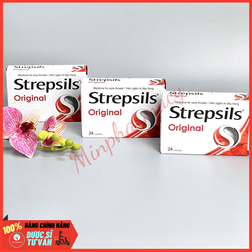 Kẹo ngậm Strepsils Original (2 vỉ x 12 viên) - Minpharmacy