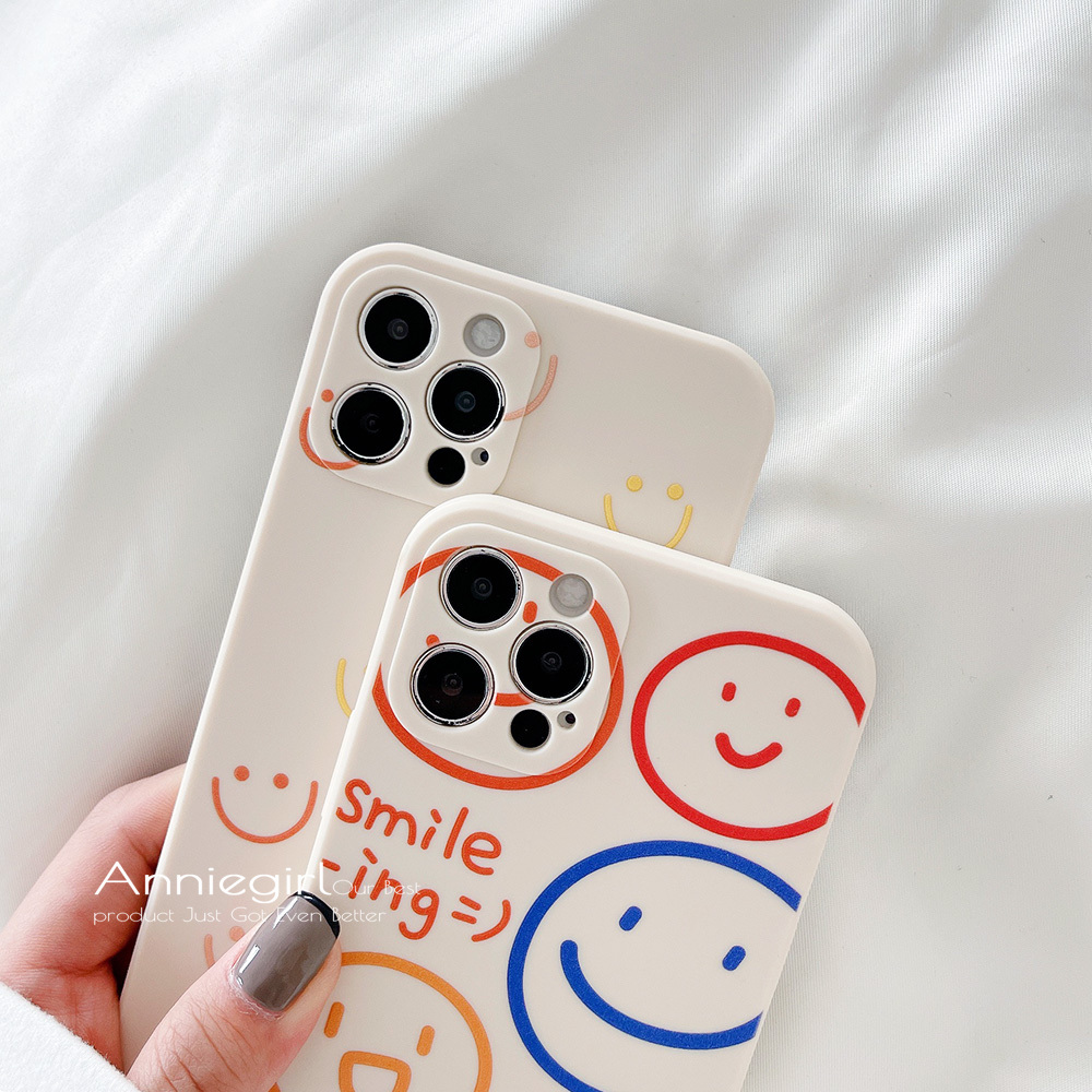 ốp điện thoại Tpu Mềm Siêu Mỏng In Hình Mặt Cười Cho Iphone 11 Pro Max Xs Max Xr 8 7 Plus | BigBuy360 - bigbuy360.vn
