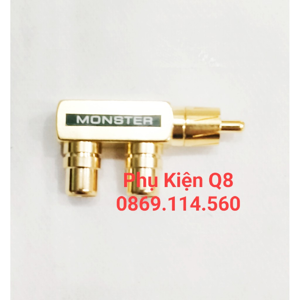 Đầu chia jack bông sen đực ra 2 lỗ bông sen cái