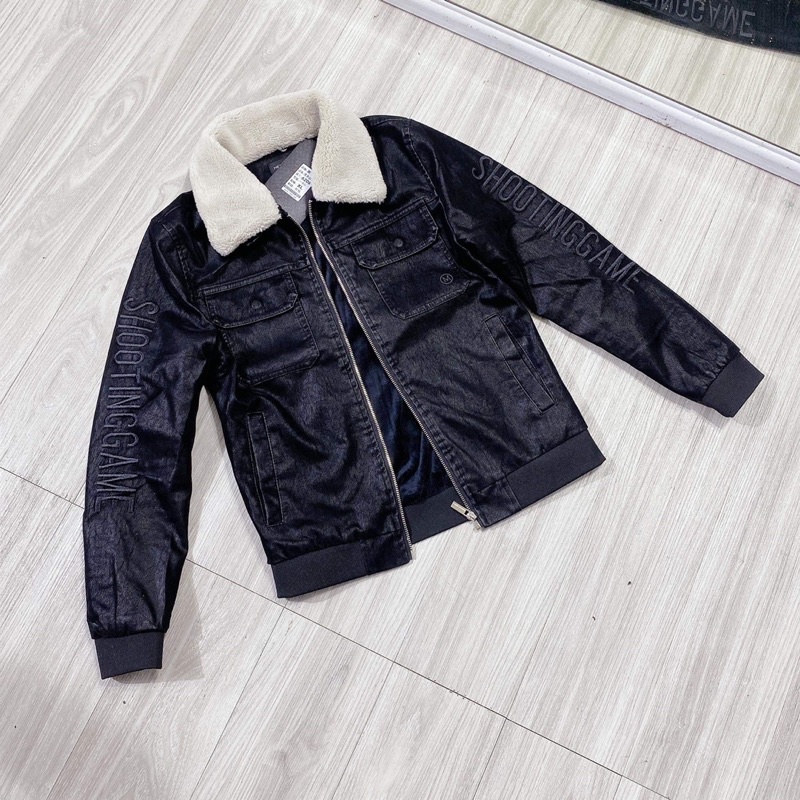 Áo Da Cổ Lông Hot Trend, Cổ Lông Tháo Rời Lót Lông Cừu Cực Ấm 2021